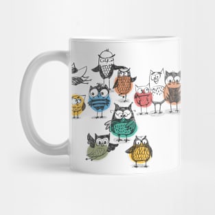 A Merry Company of Owls Mug